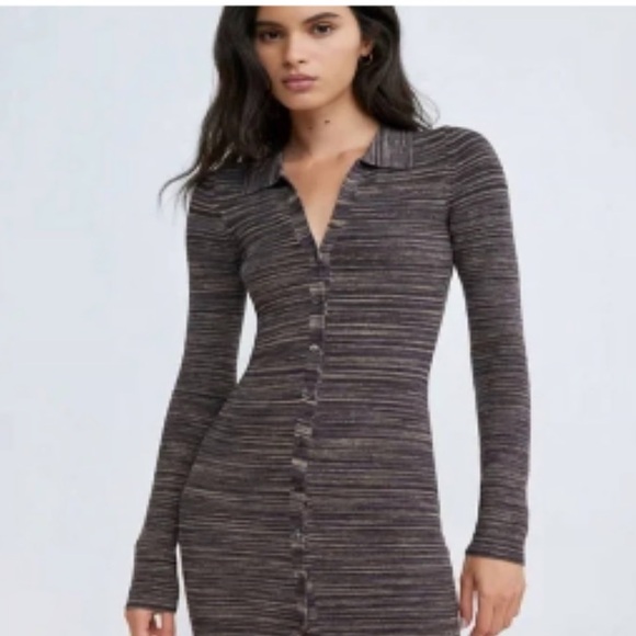 NWOT Wilfred Knit button down collared long sleeve sweater dress size small - Picture 11 of 11